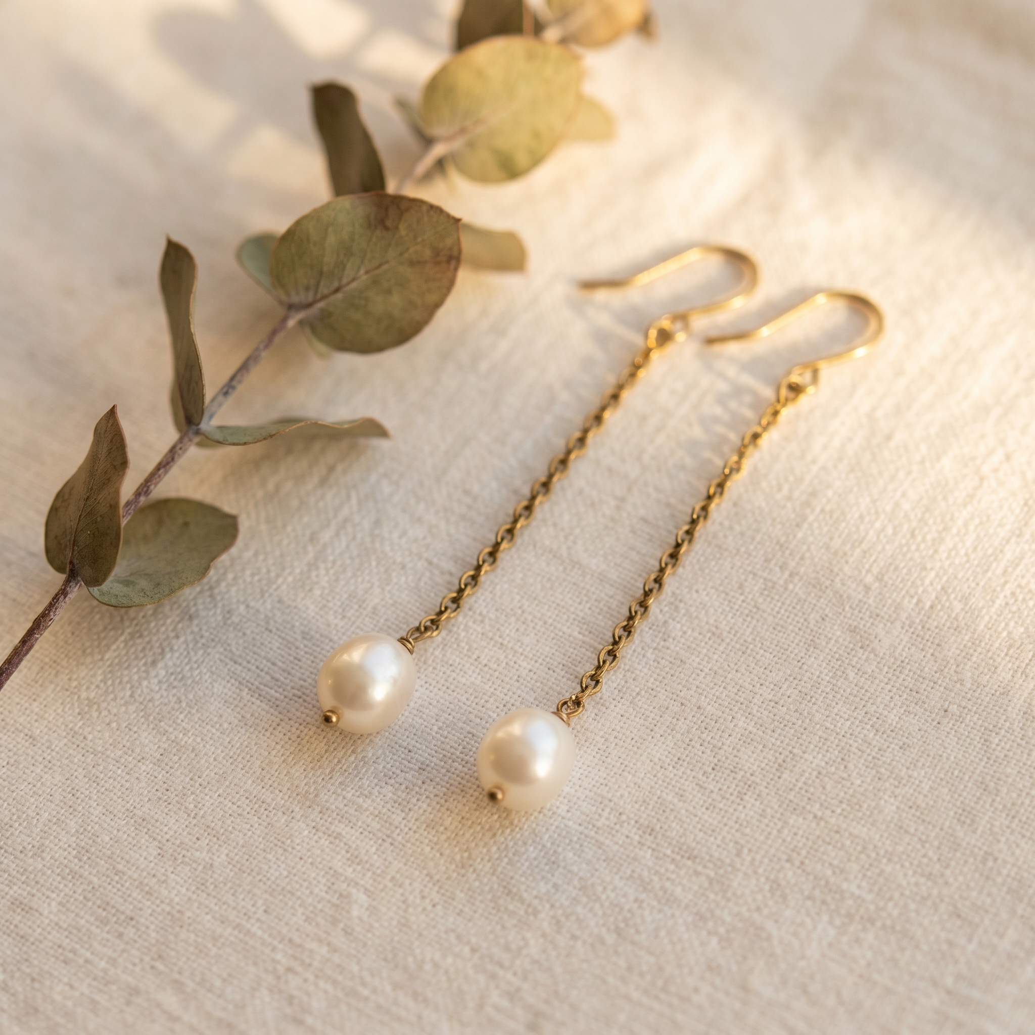 The Aria — Pearl Drop Earrings