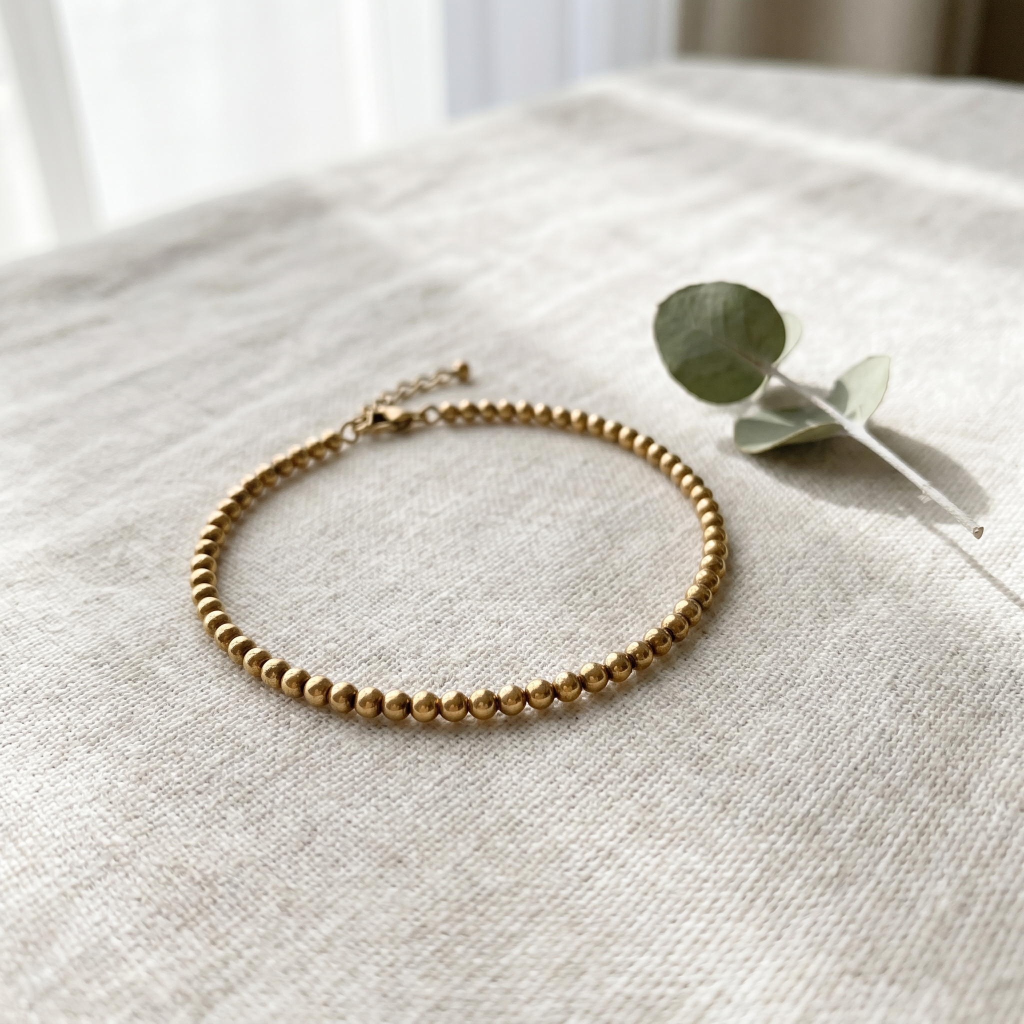 The Mehr — Beaded Gold Bracelet
